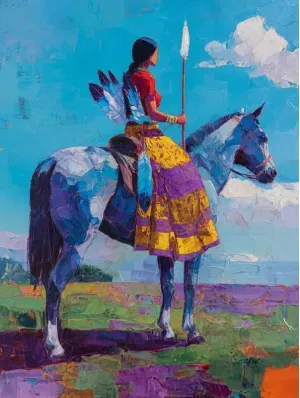 KIT 3 QUADROS DECORATIVOS - indian woman
